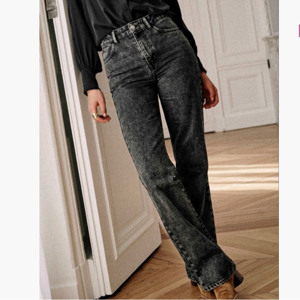 Sezane Serge Slim Flare Jeans